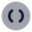 1 Stbracketcircle icon with bulk rounded style
