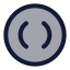 1 Stbracketcircle icon with duotone standard style