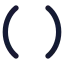 1st Bracket icon with stroke standard style