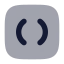 1 Stbracketsquare icon with bulk rounded style