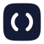 1 Stbracketsquare icon with solid rounded style