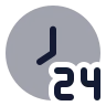 24 Hours Clock icon preview