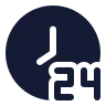 24 Hours Clock icon preview