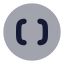 2 Ndbracketcircle icon with bulk rounded style