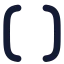 2 Ndbracket icon with solid rounded style