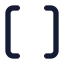2 Ndbracket icon with solid standard style