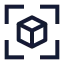 Dview icon with stroke sharp style