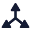 3 Dmove icon with solid sharp style