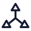 3 Dmove icon with stroke sharp style
