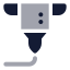 3 Dprinter icon with bulk rounded style