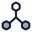 3 Dscale icon with duotone rounded style