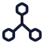 3 Dscale icon with stroke rounded style