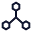 3 Dscale icon with stroke sharp style