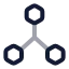 3 Dscale icon with twotone rounded style