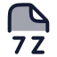 7 Z icon with duotone-rounded rounded style