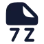 7 Z icon with solid rounded style