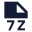 7 Z icon with solid-sharp sharp style
