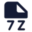 7 Z icon with solid-standard standard style