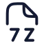 7 Z icon with stroke rounded style