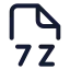 7 Z icon with stroke standard style