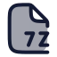 7 Z icon with duotone rounded style