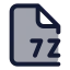 7 Z icon with duotone standard style