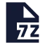 7 Z icon with solid sharp style