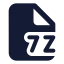7 Z icon with solid-standard standard style