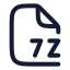 7 Z icon with stroke rounded style