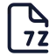 7 Z icon with stroke standard style