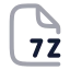 7 Z icon with twotone-rounded rounded style