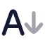 Aarrowdown icon with bulk rounded style