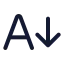 Aarrowdown icon with duotone standard style