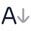 Aarrowdown icon with twotone rounded style