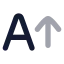 Aarrowup icon with bulk rounded style