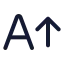 Aarrowup icon with duotone standard style