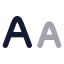 Alargesmall icon with bulk rounded style
