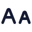 Alargesmall icon with solid standard style