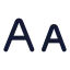 Alargesmall icon with stroke standard style