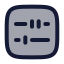 Abacus icon with duotone rounded style