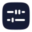 Abacus icon with solid rounded style