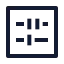 Abacus icon with stroke sharp style