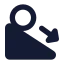 Acceleration icon with stroke standard style