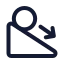 Acceleration icon with stroke standard style
