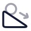 Acceleration icon with twotone rounded style
