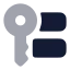Access icon with bulk rounded style