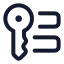Access icon with stroke rounded style