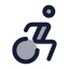 Accessibility icon with duotone standard style