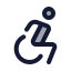 Accessibility icon with duotone standard style