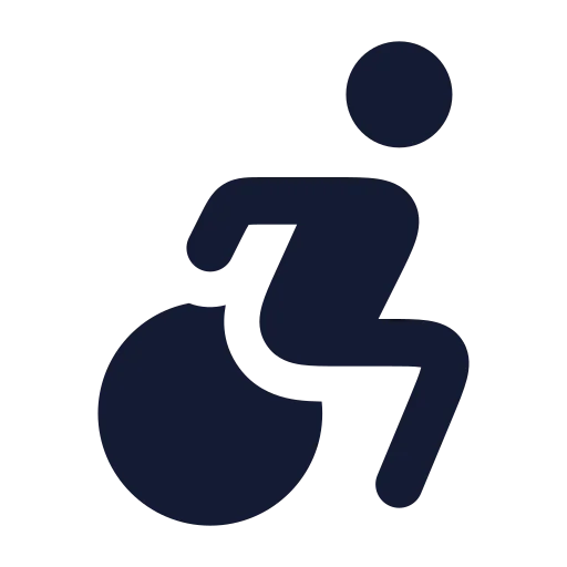 Accessibility Icon in Solid Rounded style